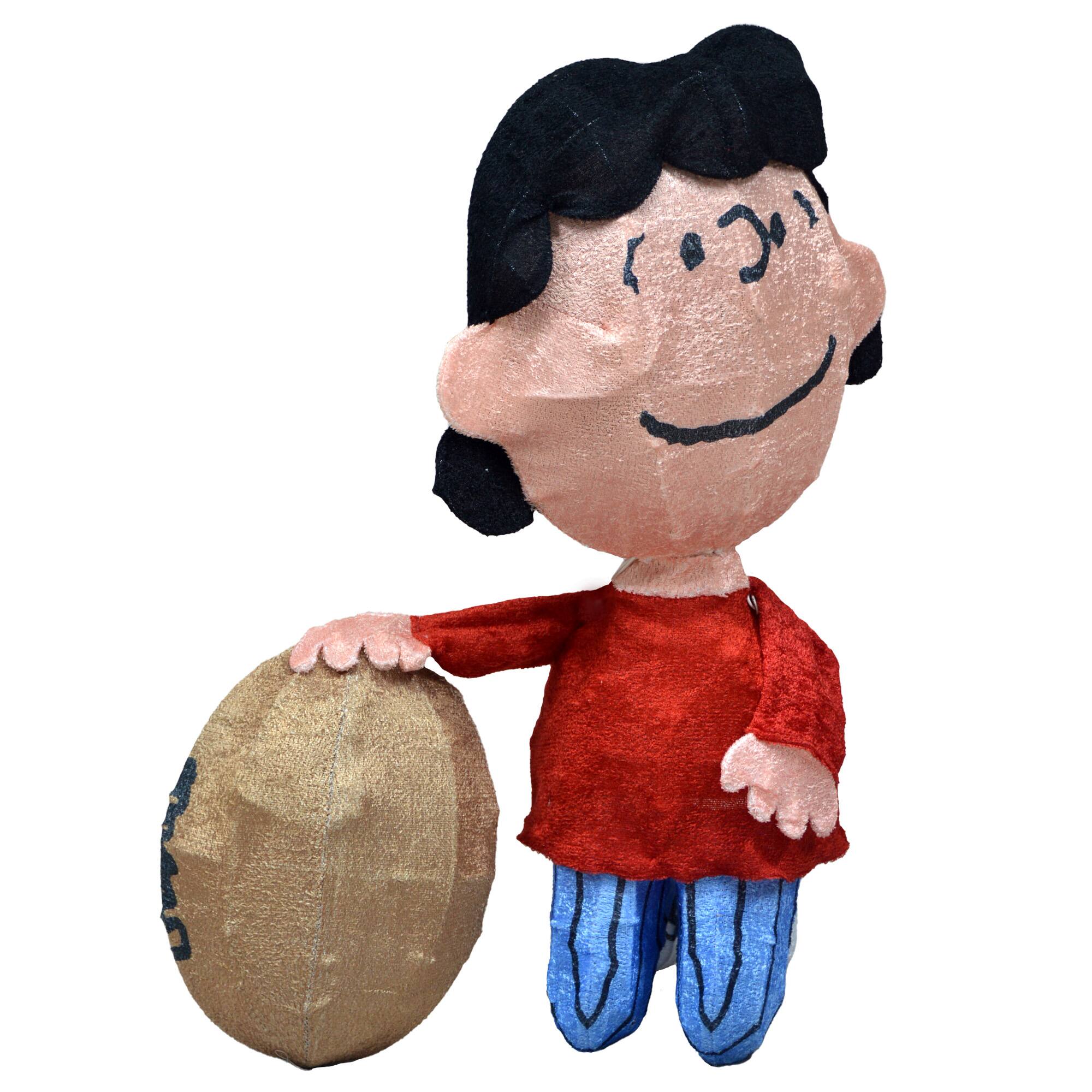 2.5ft. LED Peanuts Lucy with Football & Charlie Brown Yard Art